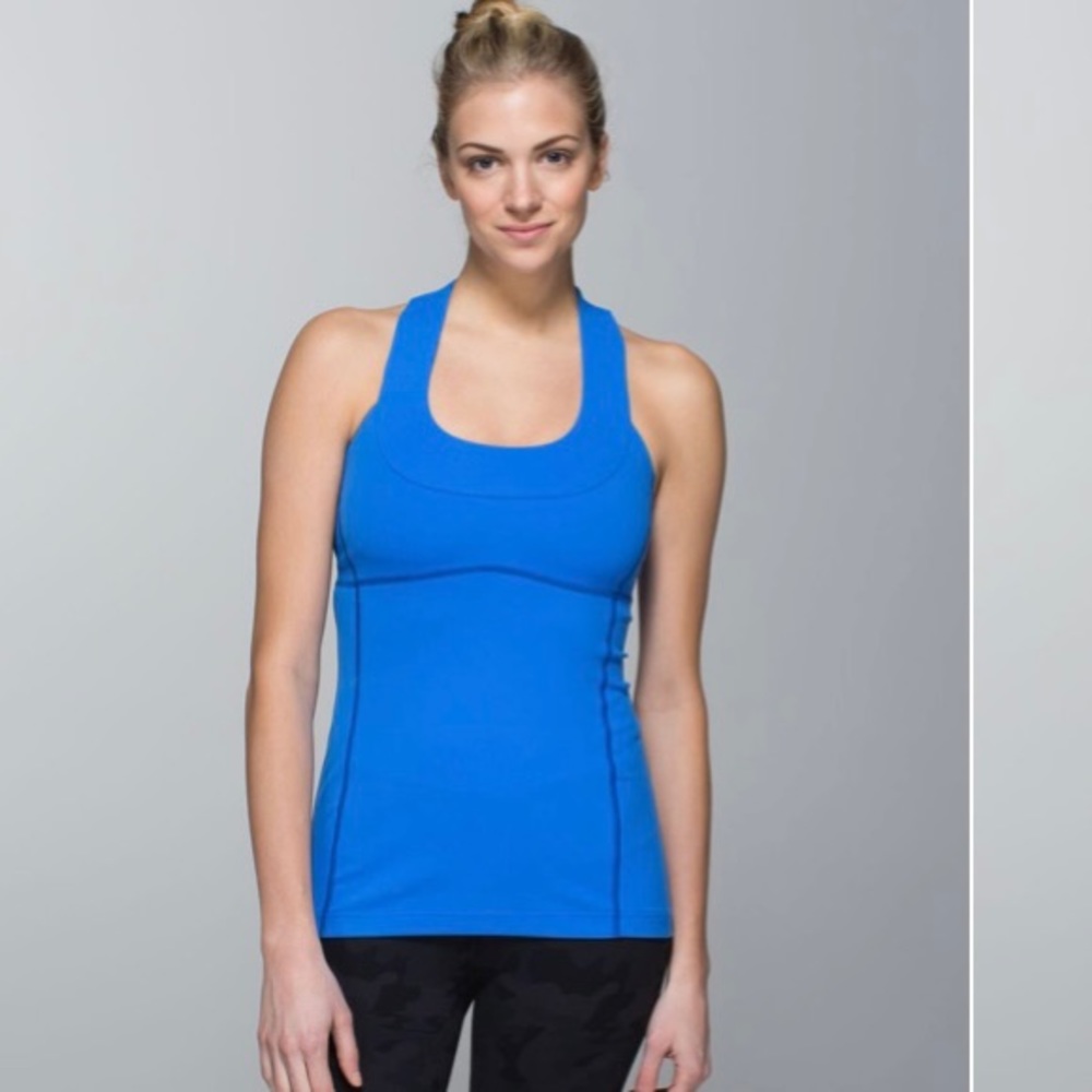 Blue Lululemon Scoop Neck Tank *Luon, 10